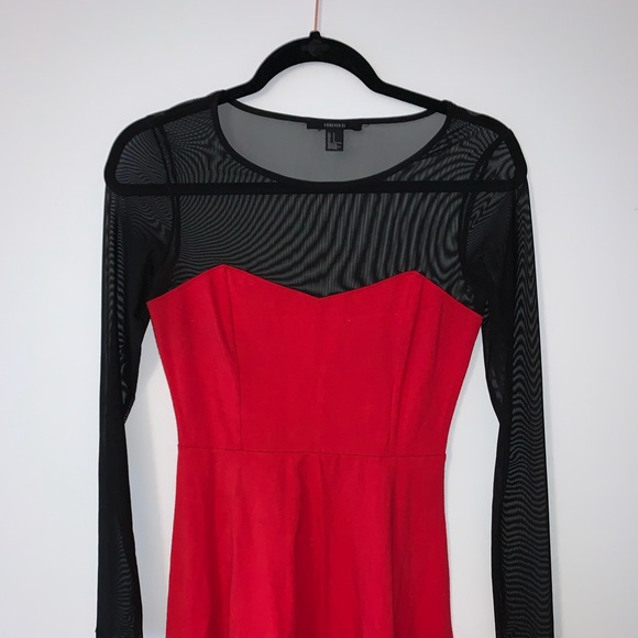 Forever 21 Dresses & Skirts - ❤️ Small see through long-sleeve dress